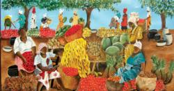 Marketplace African American Panoramic Puzzle By SunsOut