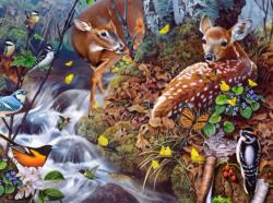 Fawn Song Flowers Jigsaw Puzzle By SunsOut