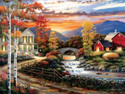 Babbling Creek Road Domestic Scene Jigsaw Puzzle By SunsOut