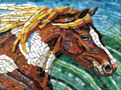 Stained Glass Horse Horses Jigsaw Puzzle By SunsOut