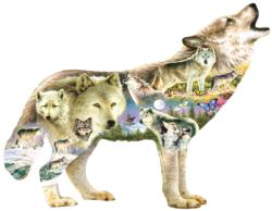 Meadow Wolf Collage Jigsaw Puzzle By SunsOut
