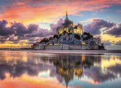 Mont St. Michel Sunrise / Sunset Jigsaw Puzzle By Clementoni