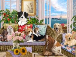Dogs on the Sofa Dogs Jigsaw Puzzle By Vermont Christmas Company