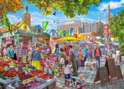 Summer Market Shopping Jigsaw Puzzle By Vermont Christmas Company