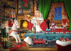 Santa's Toyworks Christmas Jigsaw Puzzle By Vermont Christmas Company