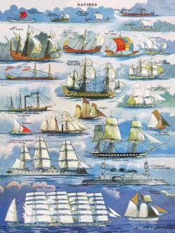 Navires ~ Ships Boats Jigsaw Puzzle By New York Puzzle Co