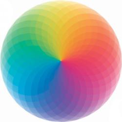 Rainbow Graphics / Illustration Round Jigsaw Puzzle By Educa