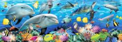 Undersea Dolphins Panoramic Puzzle By Anatolian