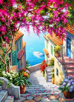 Stairs To The Sea Italy Jigsaw Puzzle By Anatolian
