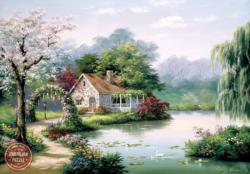 Arbor Cottage Cottage / Cabin Jigsaw Puzzle By Anatolian