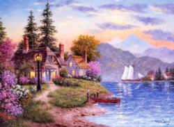 Serenity Cottage / Cabin Jigsaw Puzzle By Anatolian