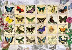 Butterfly Stamps Butterflies and Insects Jigsaw Puzzle By Anatolian