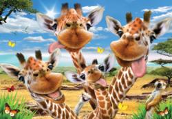 Giraffe Selfie Animals Jigsaw Puzzle By Anatolian