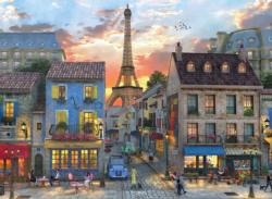 Streets of Paris Sunrise / Sunset Jigsaw Puzzle By Anatolian