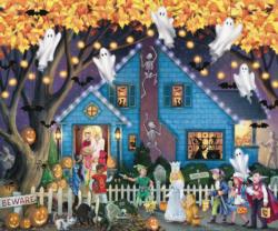 Ghostly Gathering Halloween Jigsaw Puzzle By Vermont Christmas Company