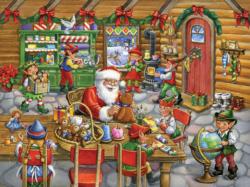 Santa's Workshop Christmas Jigsaw Puzzle By Vermont Christmas Company