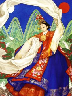 Dancing Girl Asian Art Jigsaw Puzzle By Puzzlelife