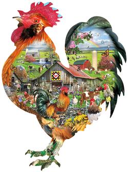 Rule the Roost Chickens & Roosters Jigsaw Puzzle By SunsOut