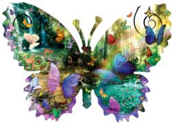 Forest Butterfly Butterflies and Insects Shaped Puzzle By SunsOut