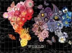 Full Bloom Maps / Geography Jigsaw Puzzle By Galison