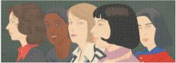 MoMA Alex Katz Five Women Panoramic Puzzle Famous People Panoramic Puzzle By Galison