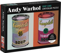 Andy Warhol Soup Cans Lenticular Puzzle Nostalgic / Retro Lenticular Puzzle By Galison
