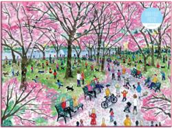 Michael Storrings Cherry Blossoms Landmarks / Monuments Jigsaw Puzzle By Galison