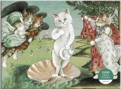 Birth of Venus Meowsterpiece of Western Art Cats Jigsaw Puzzle By Galison