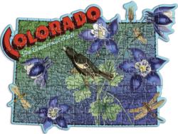 Colorado Mini Shaped Puzzle United States Shaped Pieces By Galison