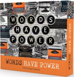 Words Have Power Pattern / Assortment Jigsaw Puzzle By Gibbs Smith