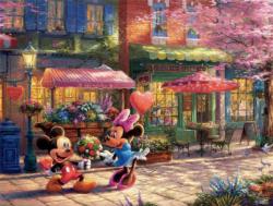 Mickey and Minnie Sweetheart Café Disney Jigsaw Puzzle By Ceaco