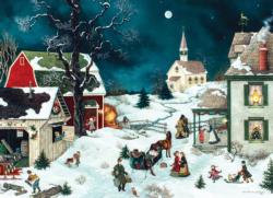 Moonlit Winter Christmas Jigsaw Puzzle By Cobble Hill