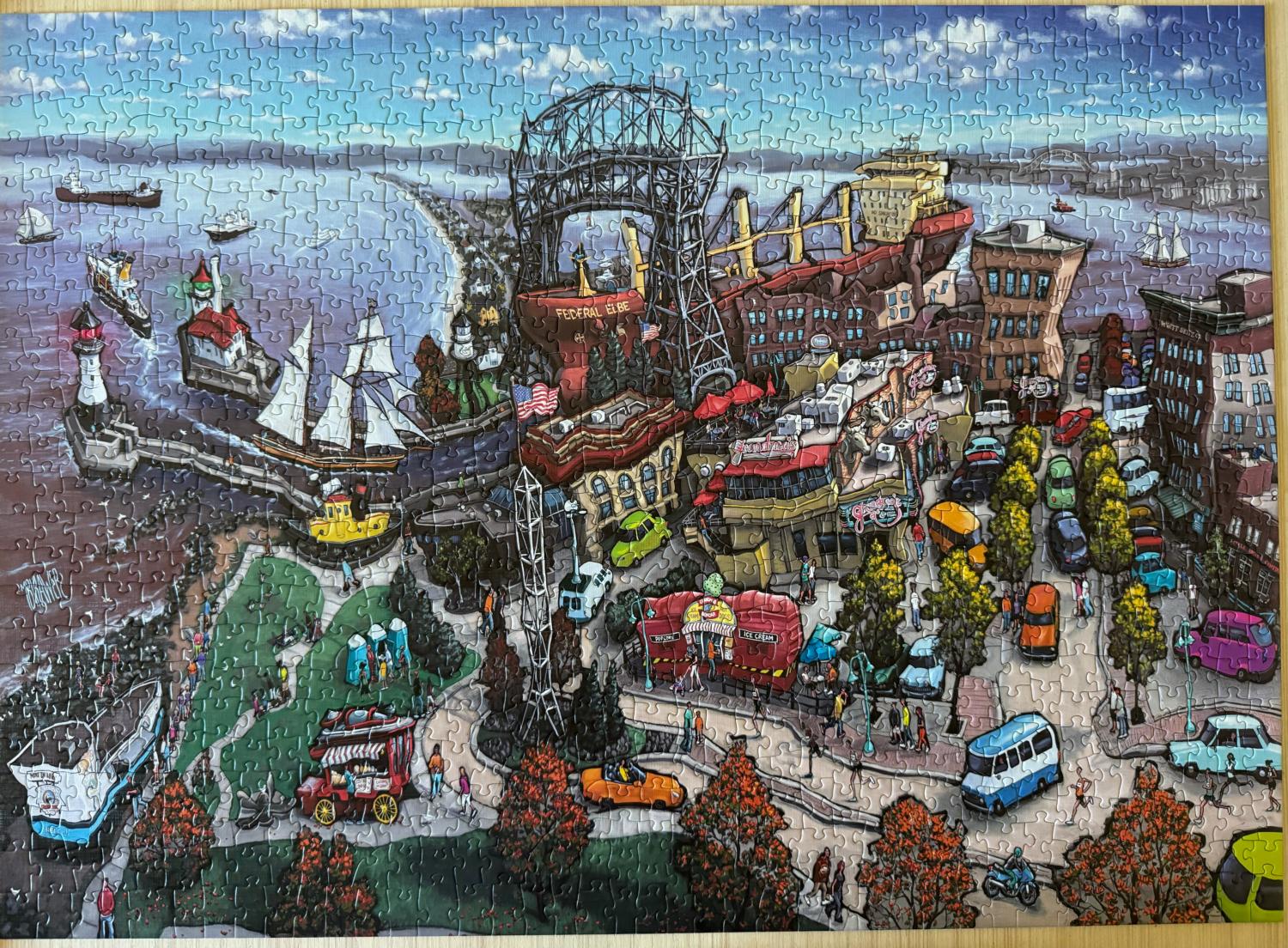 PuzzleTwist Canal Park Duluth 1000 Pc Jigsaw store Puzzle Michael Birawer Minnesota