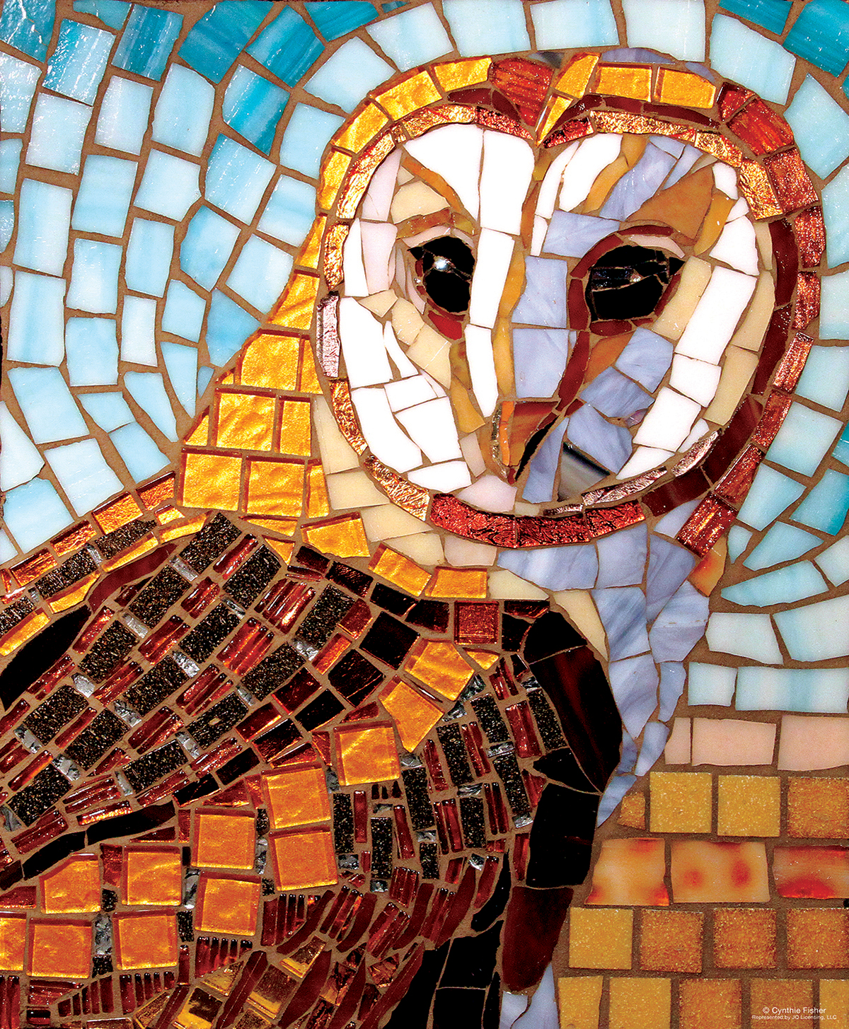 Stained Glass Owl 1000