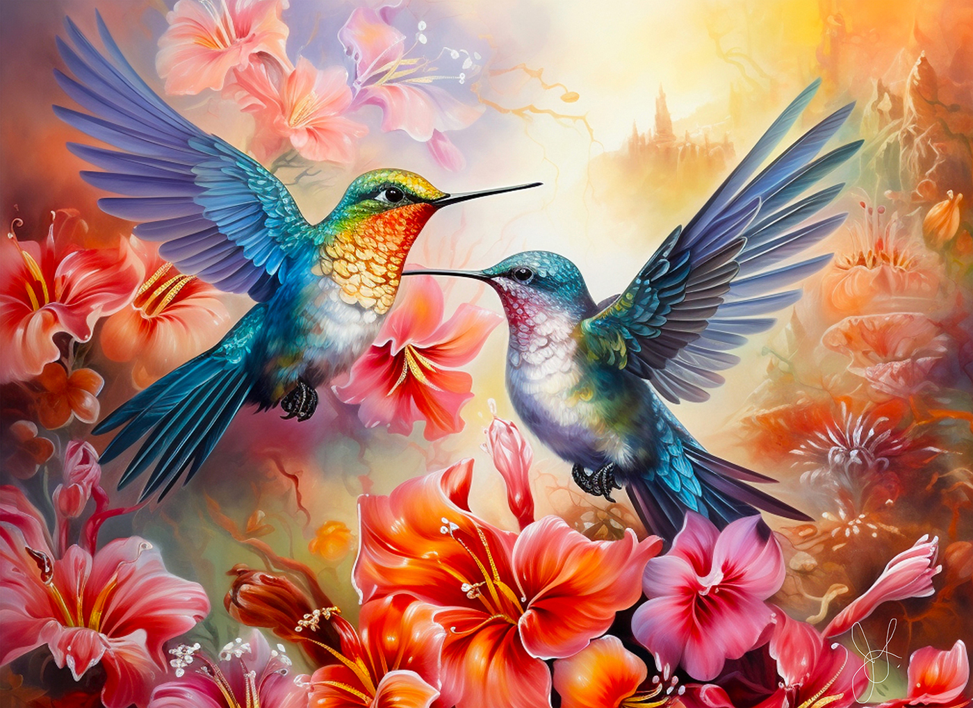 Hummingbird Love 500+