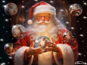 Santa Around the World 1000